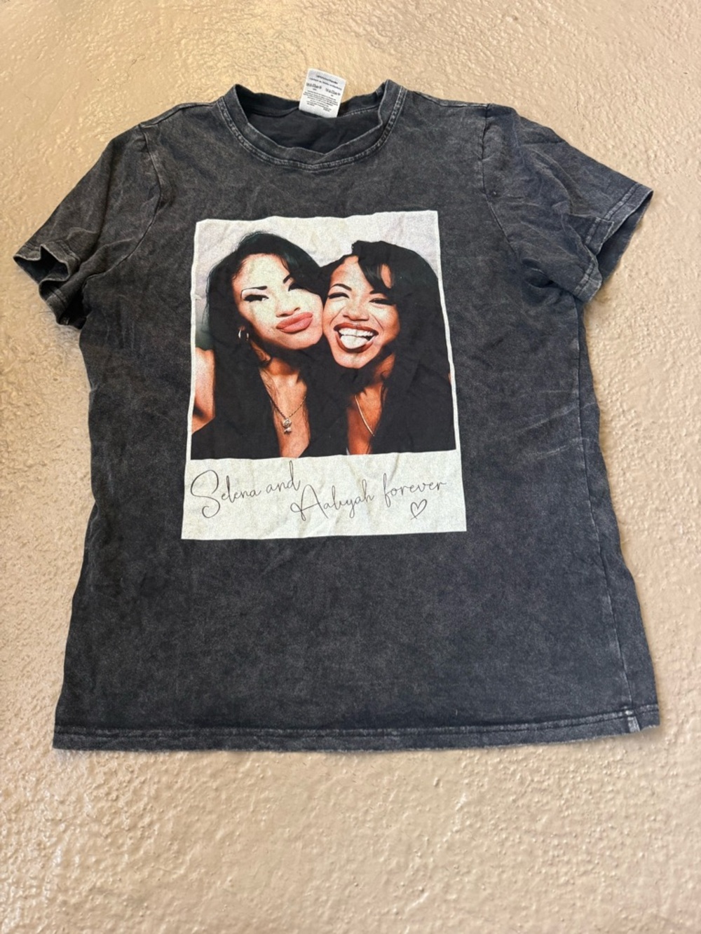 Comfort Colors Washed Black Crewneck Tee